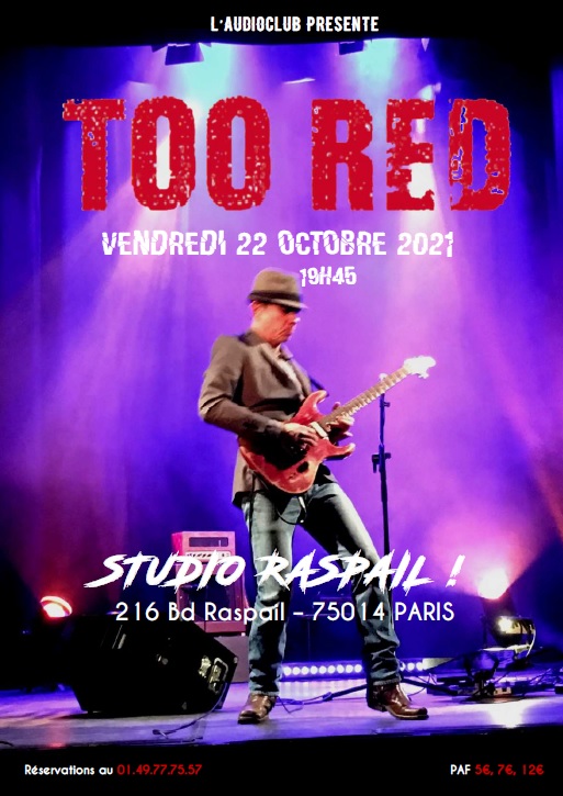 Too Red en concert au Studio Rasâil Paris 14e